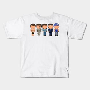 Van Damme Through the Ages - "Vector-Eds" Kids T-Shirt